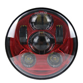 Phare LED 5,75" Moonmaker 2 Moons Mc Rouge