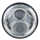7" Moonmaker LED Headlight Headlight Moons Mc Chrome
