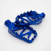 Repose-pieds plateforme style MX V3 Moons Mc Bleu montage Harley 94 à aujourd’hui