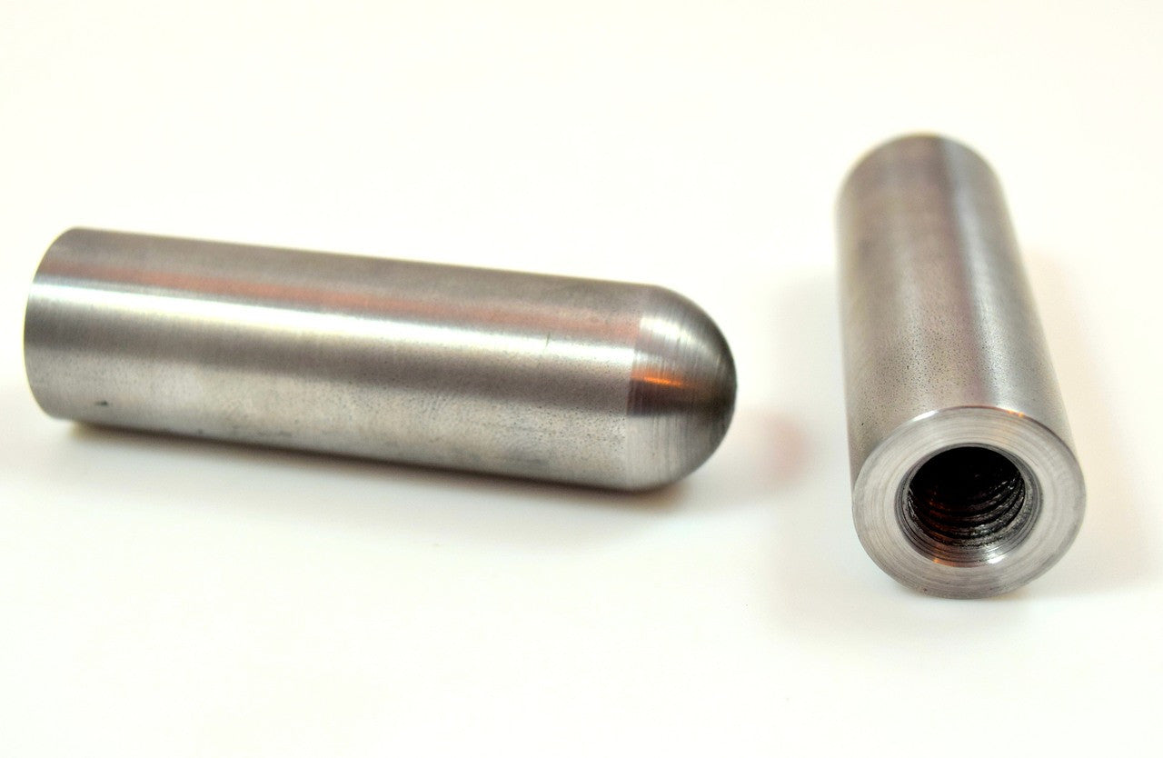 Bung King Weld-On Threaded Bullet, 1/2" x 13, 3" Long, Cold Rolled Steel Frame Fabrication Part Bung King