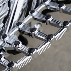 Ness-MX Floorboards, Chrome - 18+ Softail Floorboards Arlen Ness