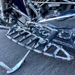 Ness-MX Floorboards, Chrome - 18+ Softail Floorboards Arlen Ness