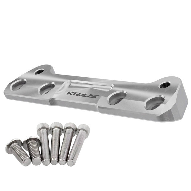 Stocker Gauge Adaptater, Machine Finish - Dyna & FXR & Sportster Gauge Mount Kraus Motor Co.