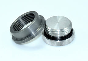 Bung King Non-Vented Filler Cap and Weld-In Bung Kit 1.25"-12, Aluminum Cap Gas Cap Bung King