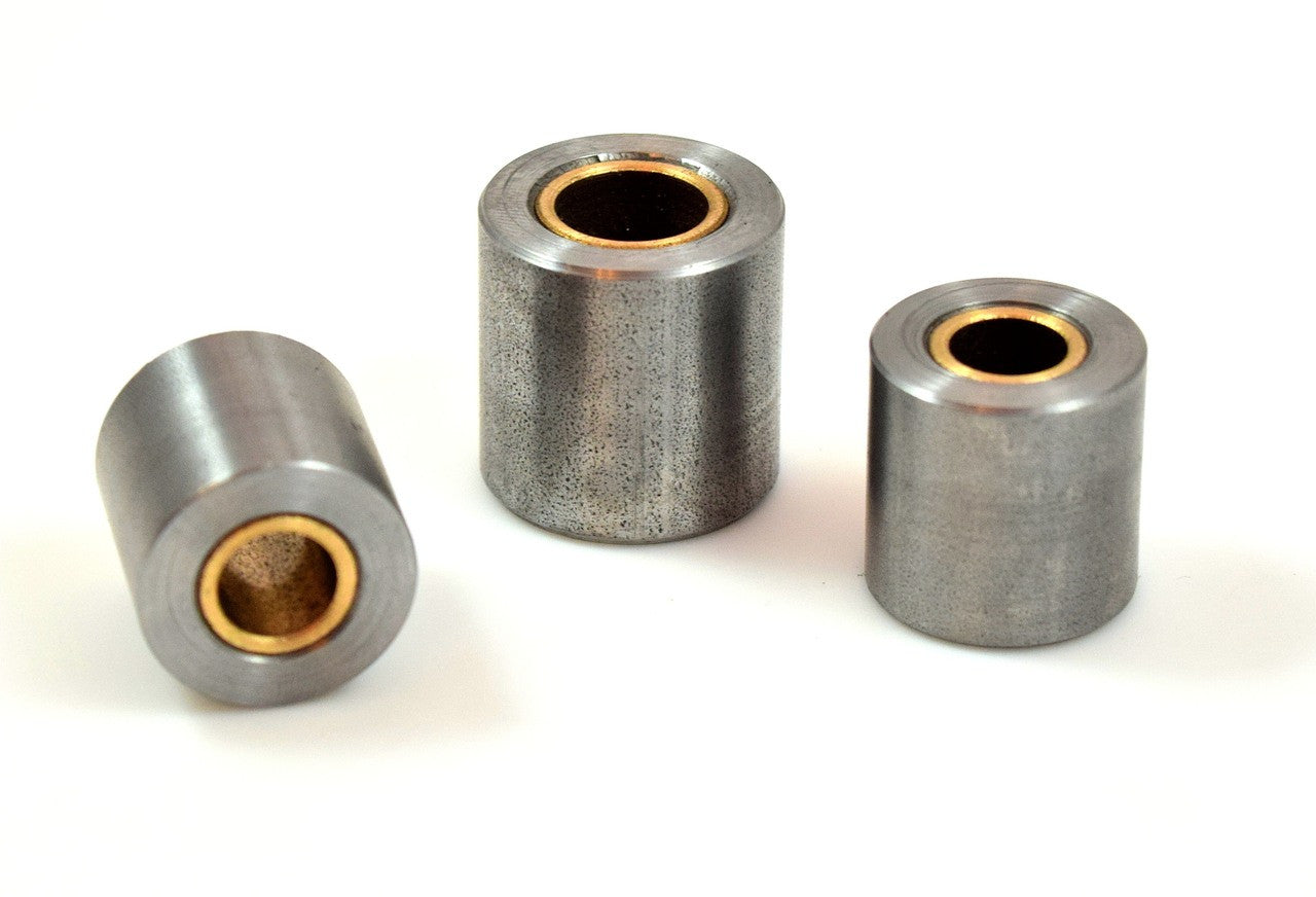Bung King Weld-On Bronze Pivot Bushing, 1018 Mild Steel Sleeve Frame Fabrication Part Bung King