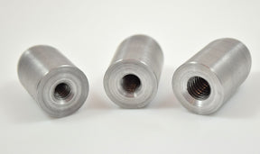 Bung King Pointed Weld-On Threaded Bullet, Blind Tapped, 1018 Mild Steel Frame Fabrication Part Bung King