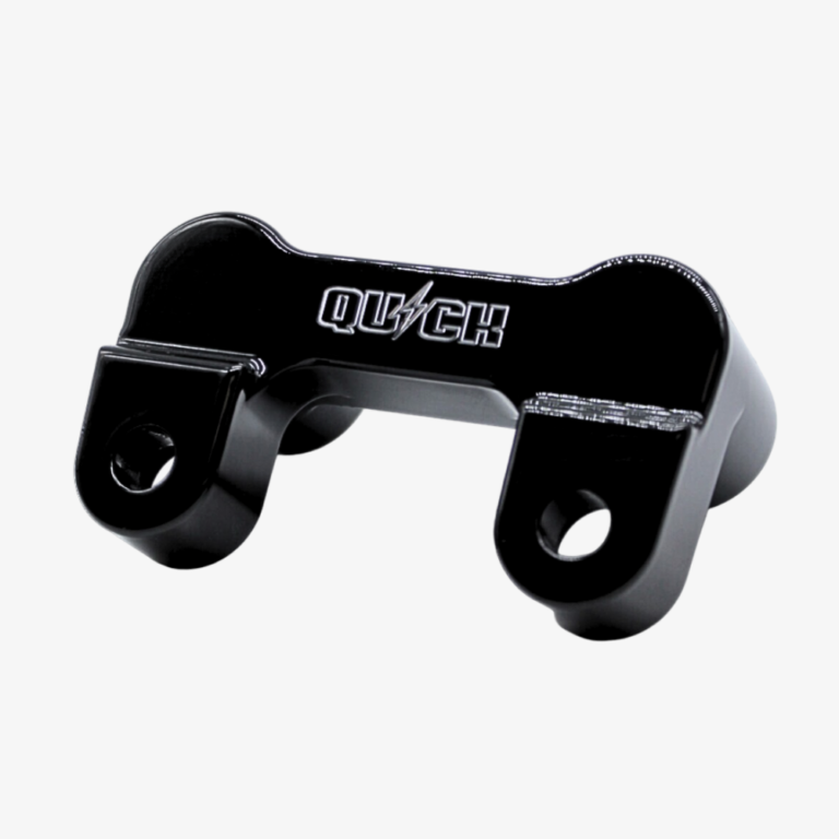 Quick Pullback Plate / T-Bar Adapter, Gloss Black - Road Glide Pullback Plate Quick Industries