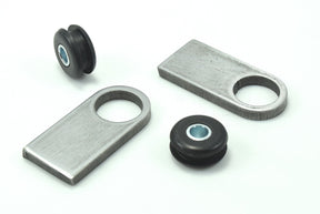Bung King Universal Weld-On Rubber Tank Mount Tabs with Isolators Gas Tank Mount Kit & Hardware Bung King