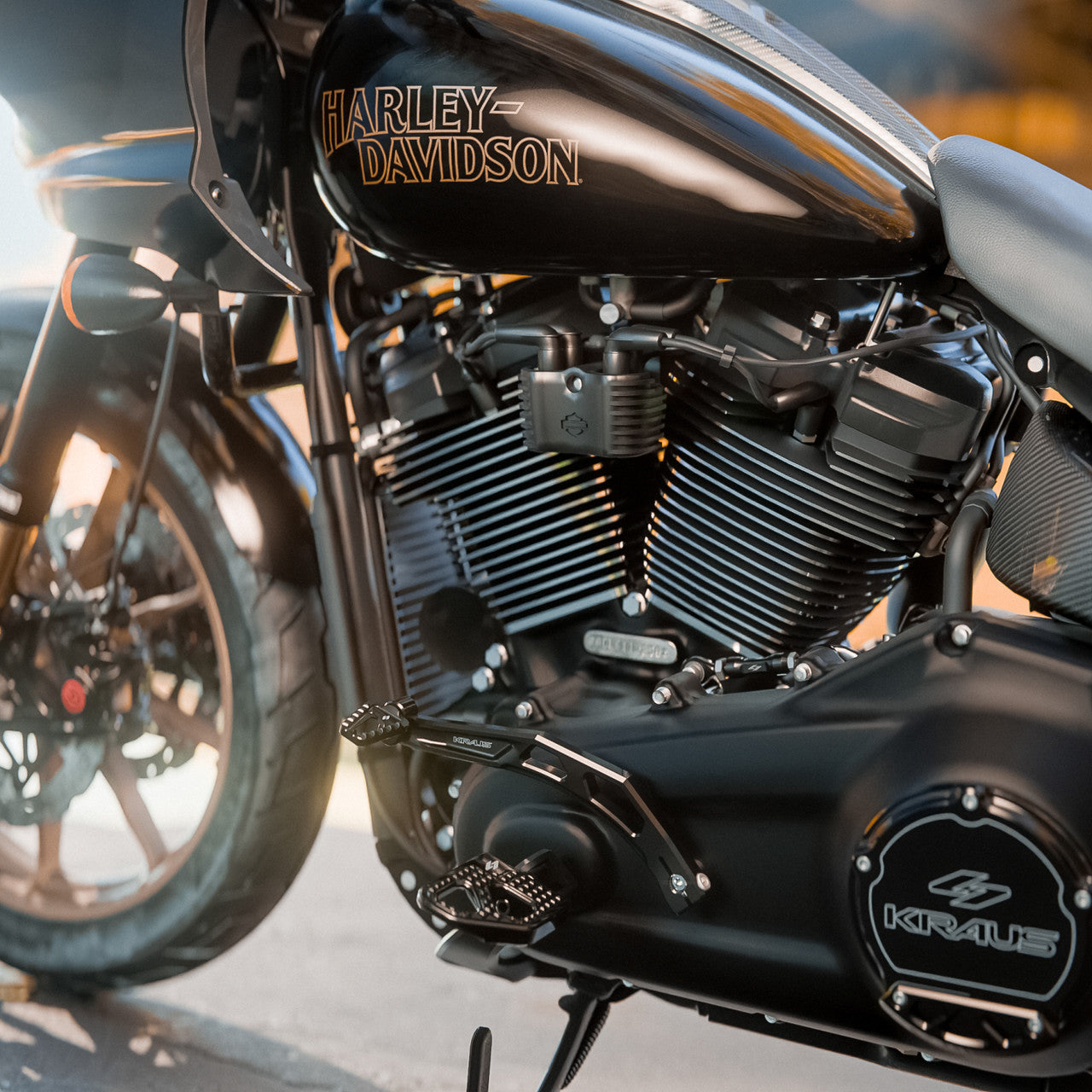 SX3 Shift Lever, Black - 23+ Softail Shift Lever Kraus Motor Co.