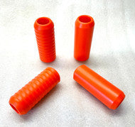 Gripple Single Delrin Shock and Passenger Peg Slider, Orange - 18+ M8 Softail Crash Bar Bung King