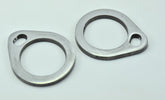 Bung King Exhaust Flanges, 1/4" Plate, Pair - Shovelhead Exhaust Flange & Fastener Kit Bung King