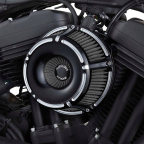 Slot Track Inverted Series Air Cleaner, Black - 24+ Touring Air Cleaner Arlen Ness