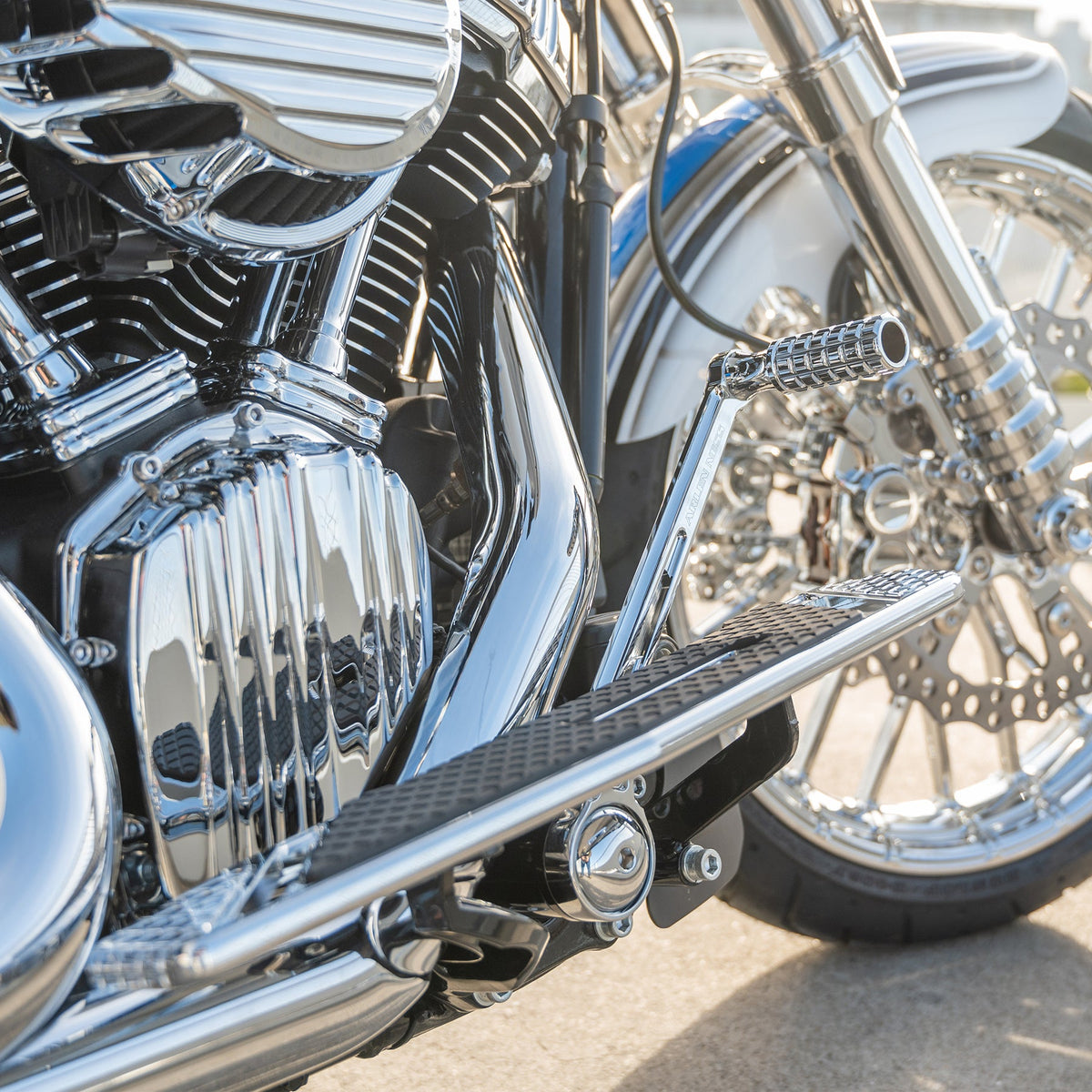 Speedliner Heel/Toe Foot Control Kit, Chrome - Touring Foot Control Kit Arlen Ness