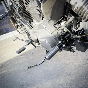 Passenger Peg Sliders, Smooth - 04-21 Sportster Foot Pegs Bung King