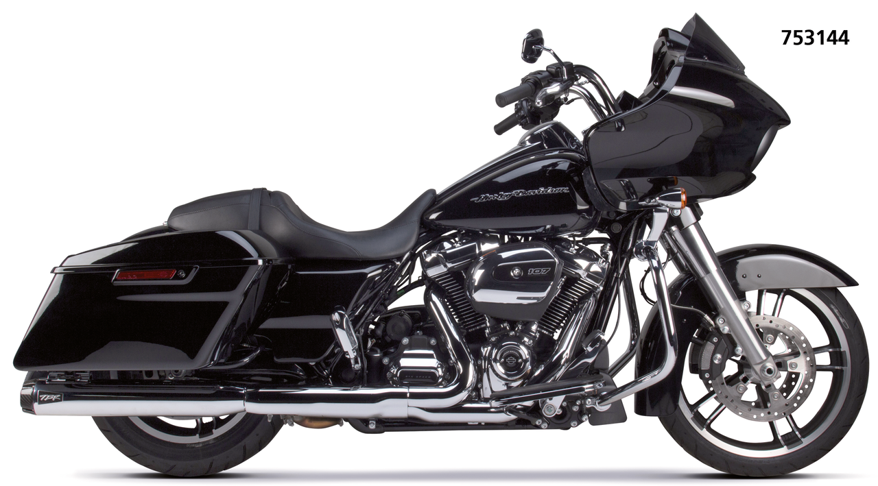 2 Bros Flh/T17 Up Dual Slip Ons Carbon Ch Slip-On & Muffler Two Brothers Racing