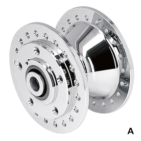 Rear Hub Assy Flh/T86 99 Chrome Wheel Hubs V Twin Mfg