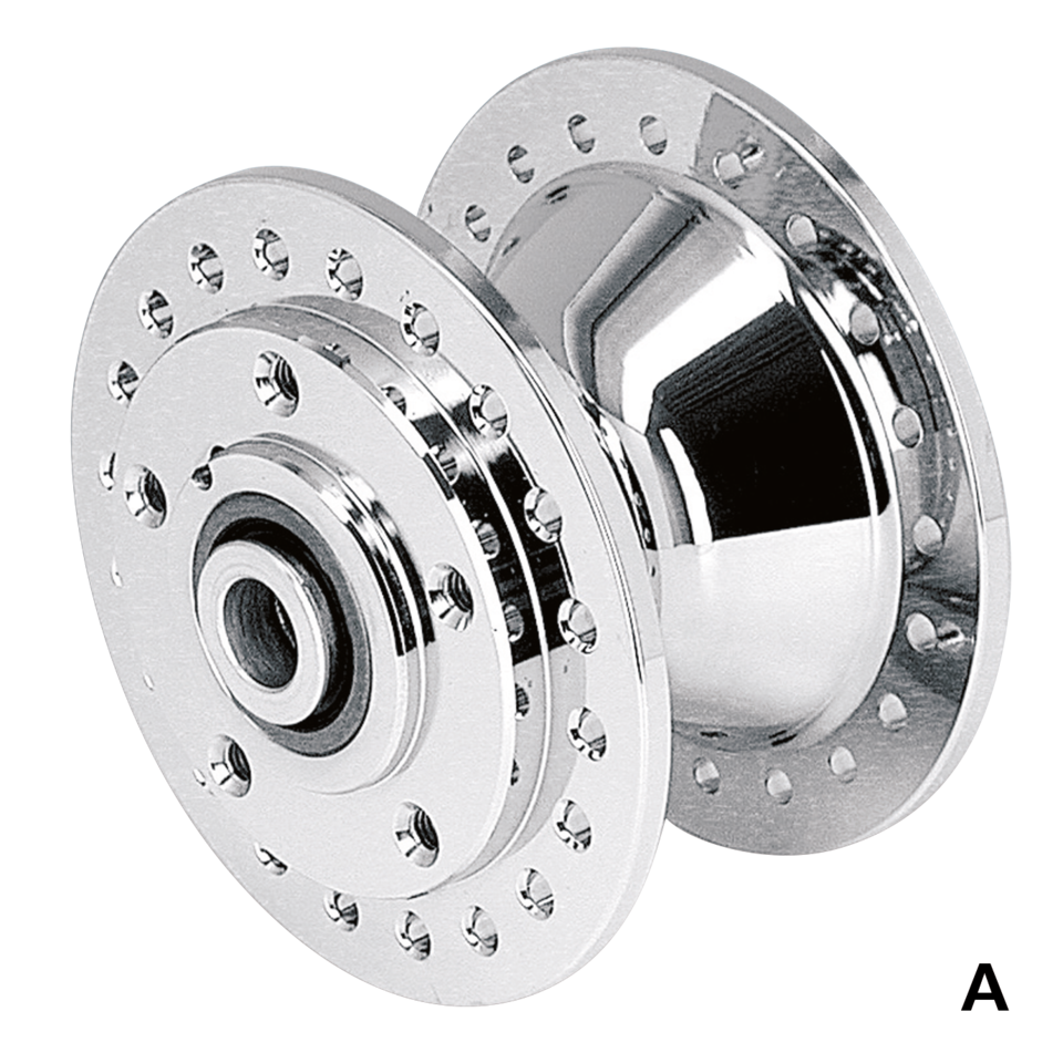 Rear Hub Assy Flh/T86 99 Chrome Wheel Hubs V Twin Mfg