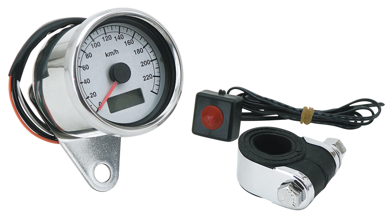 Gzp 60mm Mini Electr Speedo White Face 9 Speedometer Zodiac