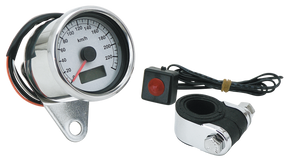 Gzp 60mm Mini Electr Speedo White Face 9 Speedometer Zodiac