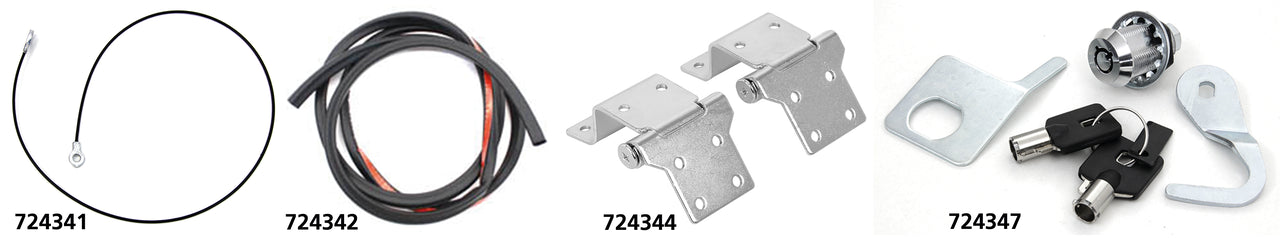 Tour Pak Chrome Lock Kit Flt93 13 Hard Luggage V Twin Mfg Default Title