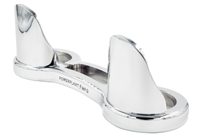 P16 39mm FORK BRACE W/DUST GUARDS Polish P16 Powerplant Motorcycle Co.
