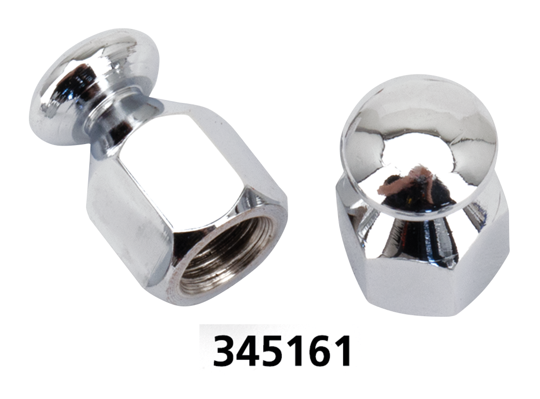 Gzp Chrome Bungee Nut 3/8 24 Unf Pair Hardware & Fastener Zodiac Default Title