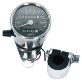 Gzp Mini Speedo Kph W/Trip Meter + Clamp Speedo & Tacho Zodiac Default Title