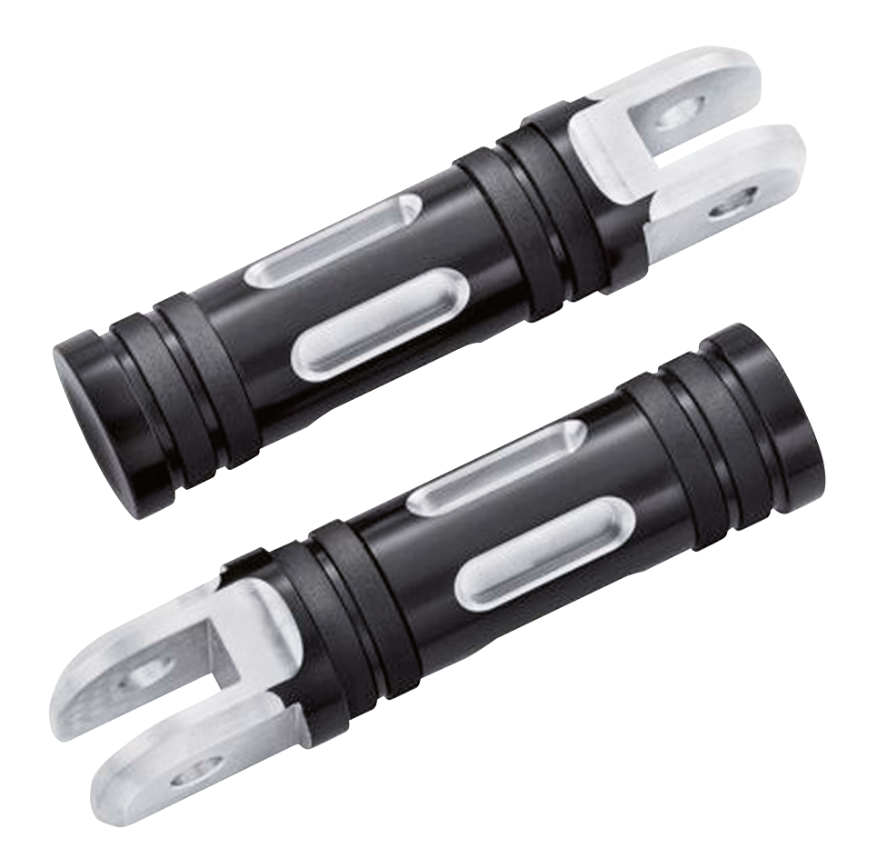 Gzp Black Edge Cut Rider Footpegs Rider Foot Peg Zodiac Default Title