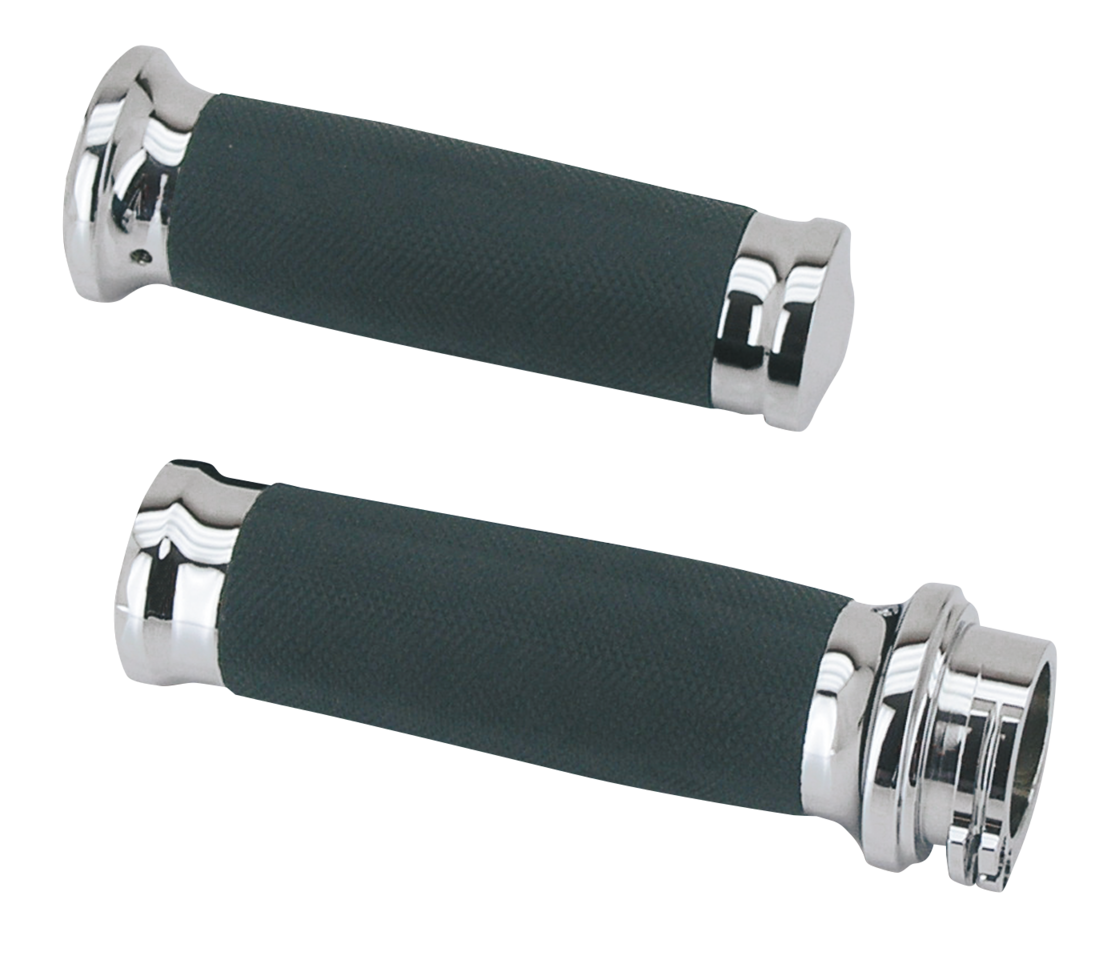 Gzp Chrome/Rubber Cnc Tornado Grip Se Grip Zodiac