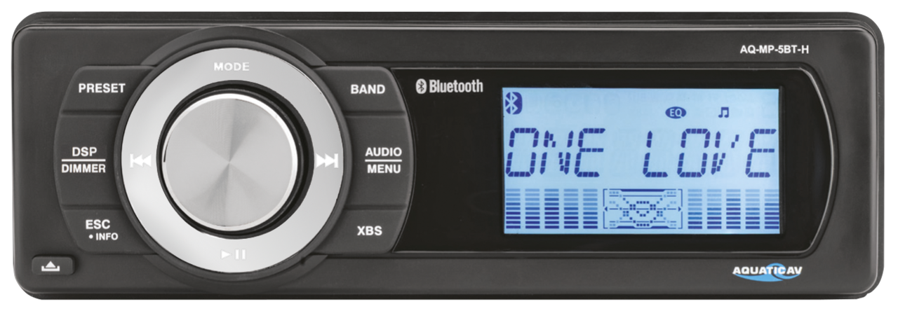 Aquatic Bluetooth Basic Radio - 98-13 Touring Head Unit Aquatic Av Default Title
