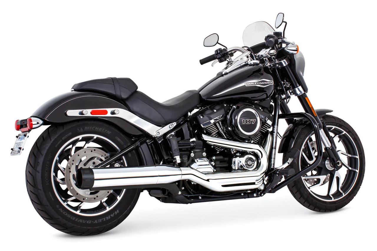Freedom Eagle 4" S/O Flsb18 Up Ch/P.Blk Slip-On & Muffler Freedom Performance Exhaust Default Title