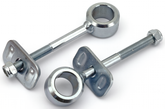 Axle Adjuster Set Flh/T84 96 Swingarm Pivot Shaft & Hardware V Twin Mfg Default Title