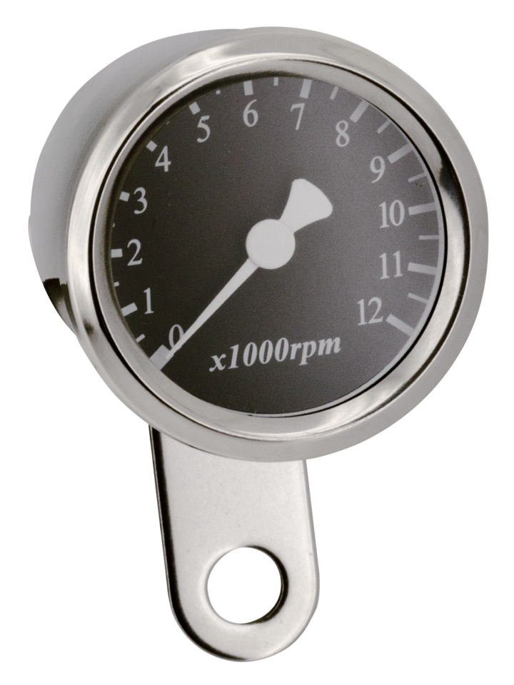 Gzp 48mm Electronic Tacho Black Tachometer Zodiac Default Title