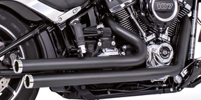 Indep Staggered St18 Up Blk/Chr 2-2 Full Exhaust System Freedom Performance Exhaust