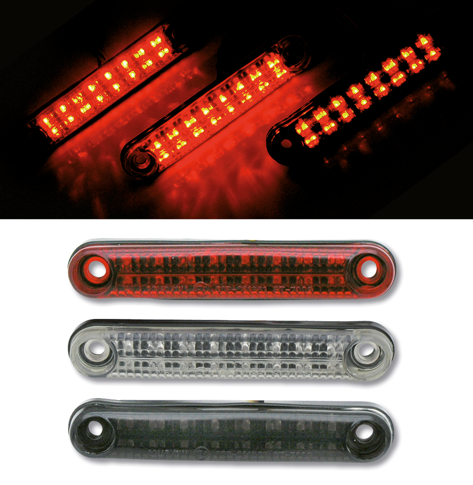 Gzp Flexi Led Taillight Red Lens Tail & Brake Light Zodiac