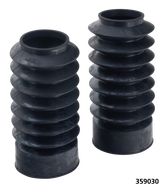 Gzp Black Rubber Forkboots 49mm 7" Long Fork Gaiter Zodiac Default Title