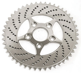 Sprocket Only, Drilled 48 T Chrome Brake Component Tolle Default Title