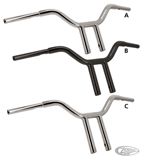 Gzp Chr 11" Rise Clubstyle Chonkybar Fat T-Bars Zodiac