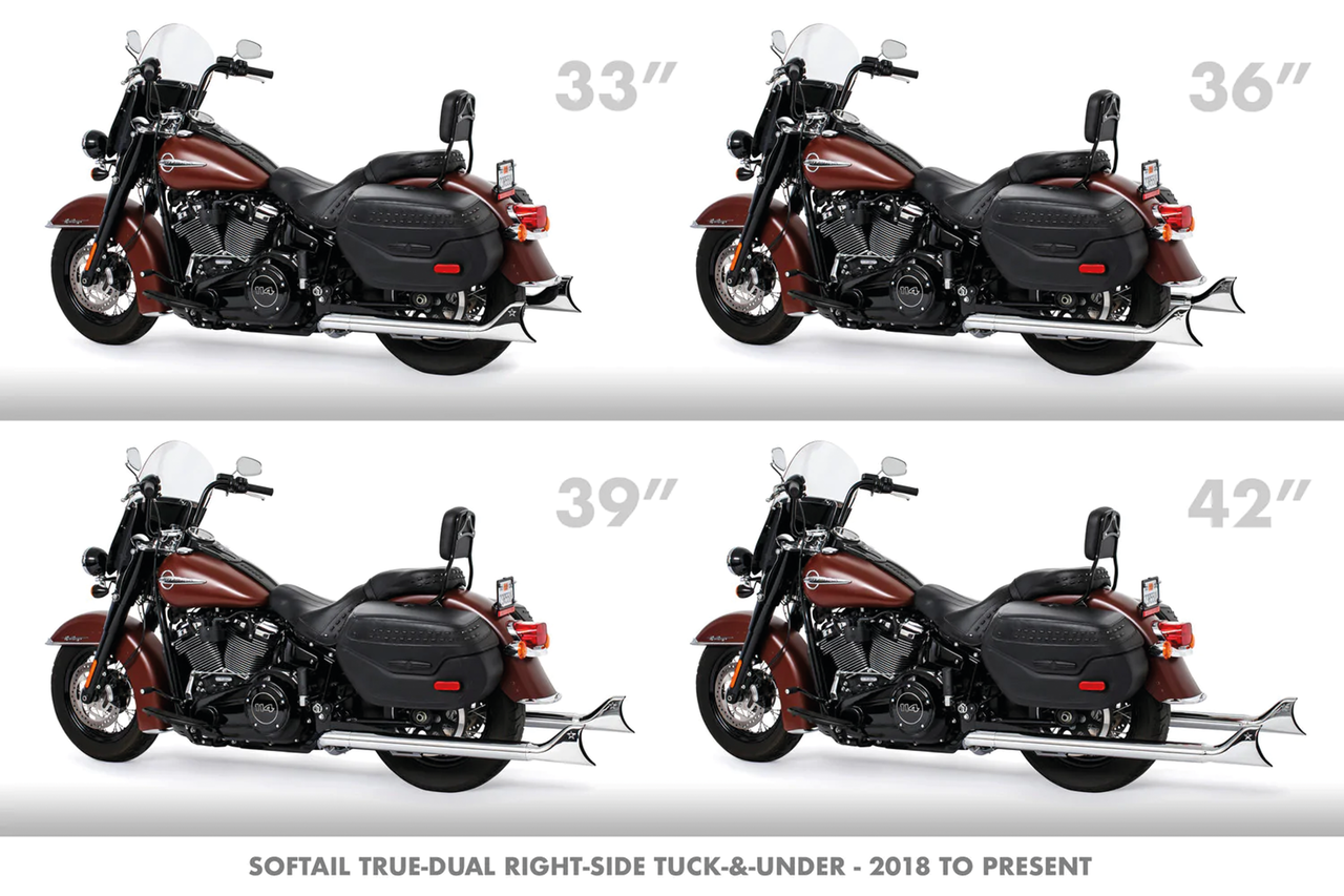 E4 33" Sharktl True Dual St18 20 Ch 2-2 Full Exhaust System Thorcat Exhaust