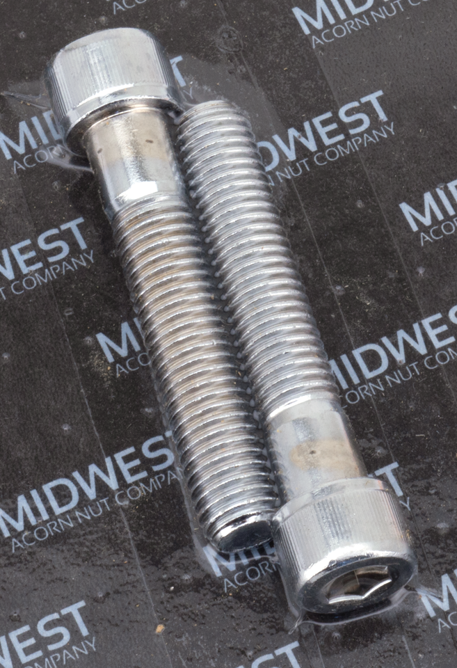 Chrome Shcs Riser Bolt Set 1/2 13x2.75" Hardware Kits Midwest Acorn Nut Company Default Title