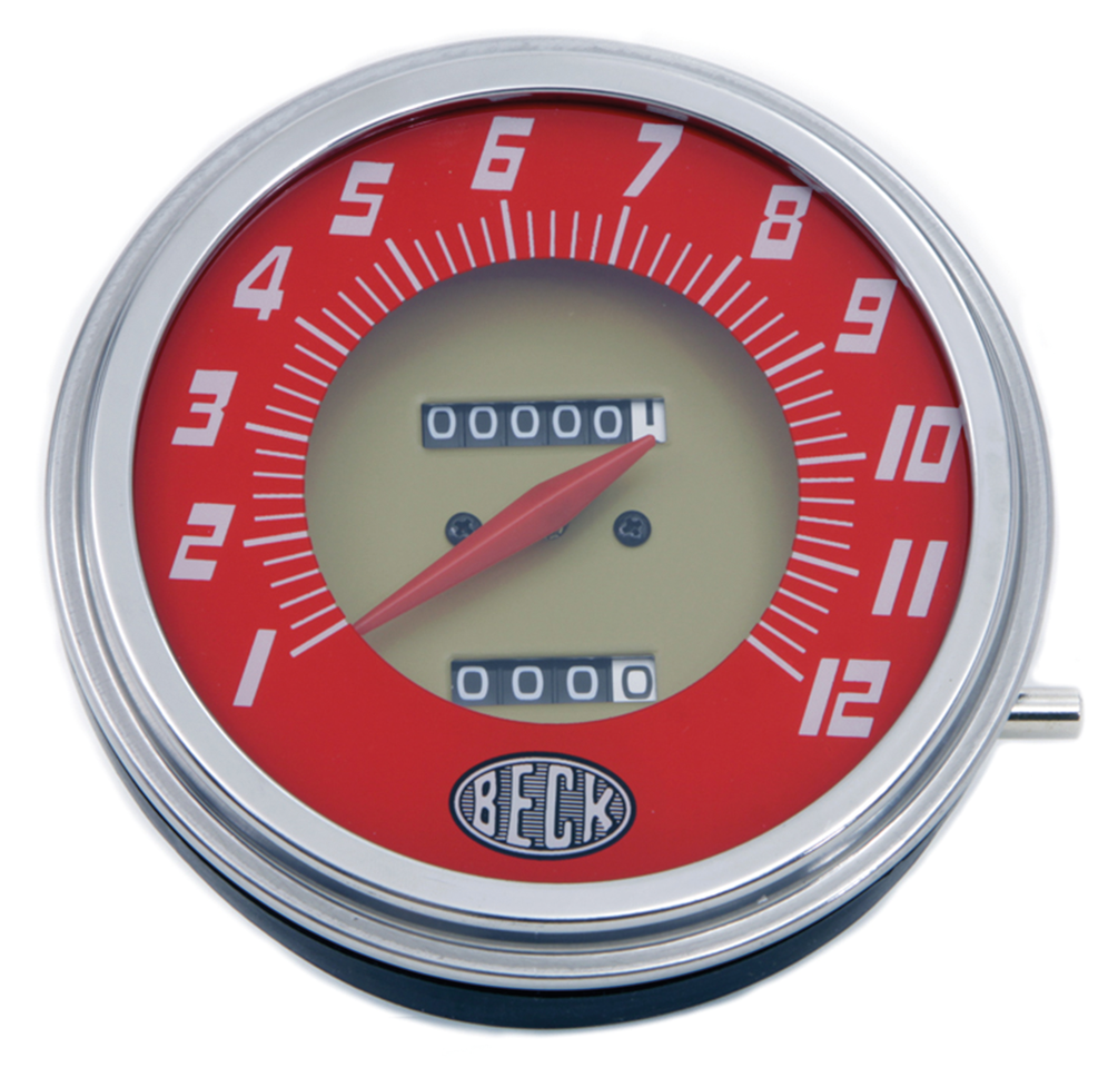 Replica Red Gold Speedo 2:1 Fl55 "Beck" Speedo & Tacho V Twin Mfg Default Title