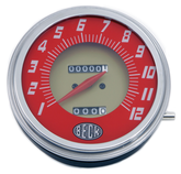 Replica Red Gold Speedo 2:1 Fl55 "Beck" Speedo & Tacho V Twin Mfg Default Title