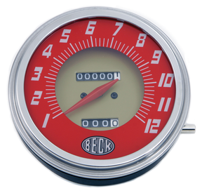 Replica Red Gold Speedo 2:1 Fl55 "Beck" Speedo & Tacho V Twin Mfg Default Title
