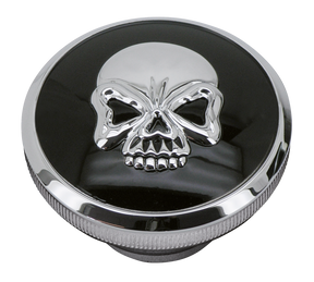 Gzp Skull Blck/Chrome Gas Cap Set 84 96 Gas Cap Zodiac Default Title