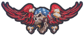 Usa Death Skull Patch 12"X5" Helmets, Audio & Merchandise Lethal Threat Default Title