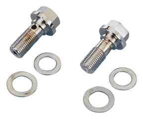 Gzp Chrome Banjo Bolt 3/8" 24 Brake Line & Fitting Zodiac