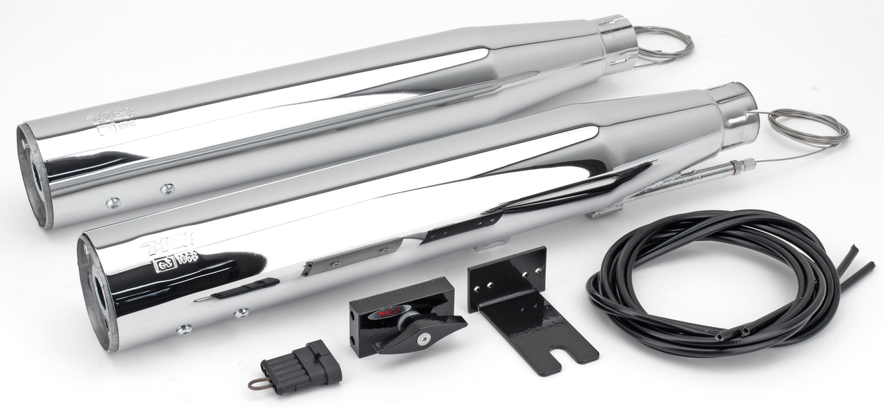 Mcj Royal Slip Ons Fxs11 13 Chrome Slip-On & Muffler Mcj Default Title