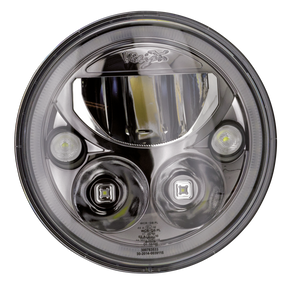 Vision X Round 7" Black With Halo Light Units Vision X