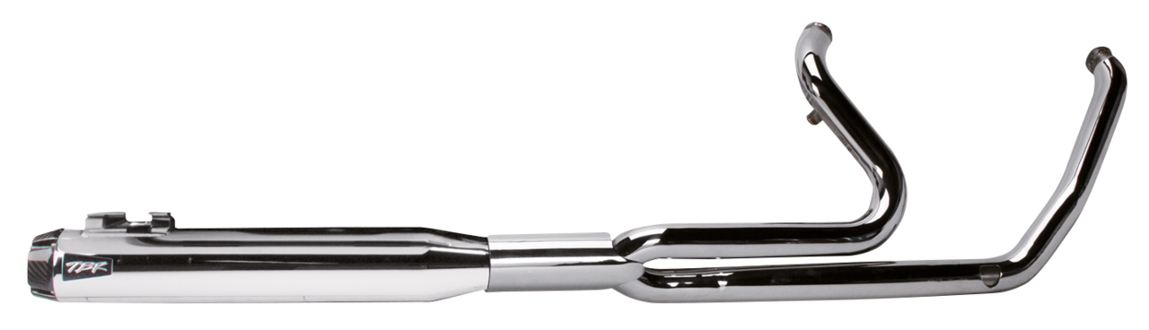 2 Bros Flh/T17 Up 2:1 Chrome W/ Carbo 2-1 Full Exhaust System Two Brothers Racing