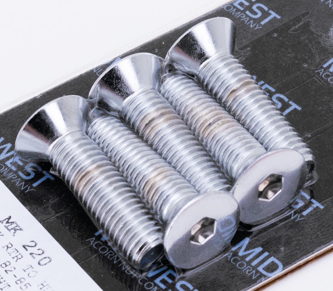 Chrome Disc Scrws Flt82 85 Rr Cast Wheel Hardware Kits Midwest Acorn Nut Company Default Title